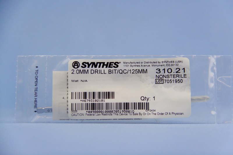 Synthes Drill Bit Chart