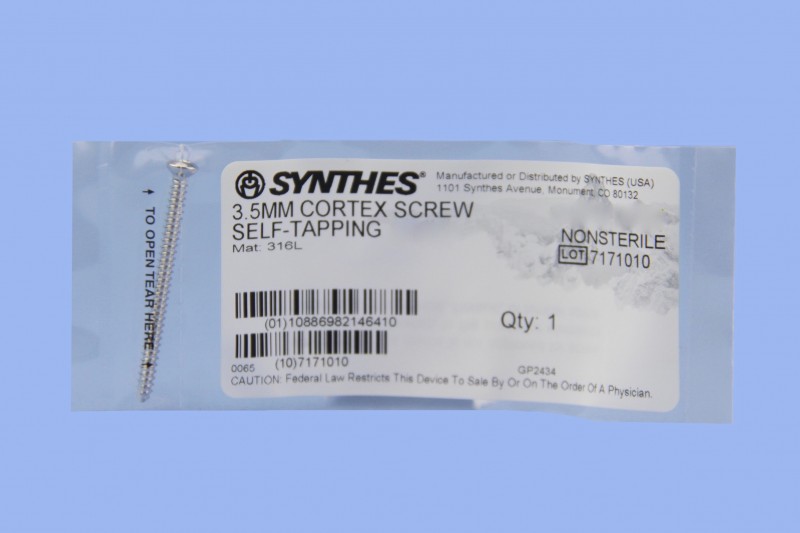Synthes Screw Chart