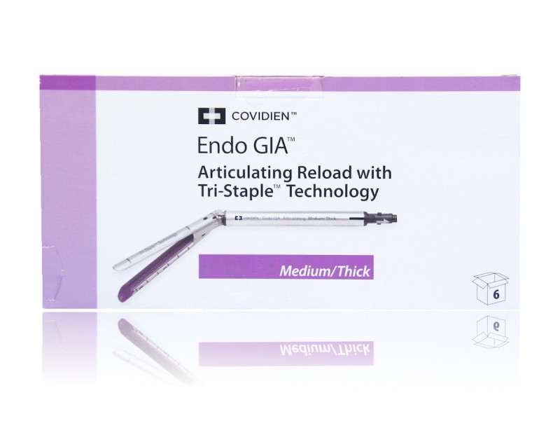 Medtronic Endo GIA 60mm Articulating Tri-Staple Reload: Medium/Thick, Purple
